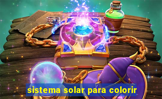 sistema solar para colorir